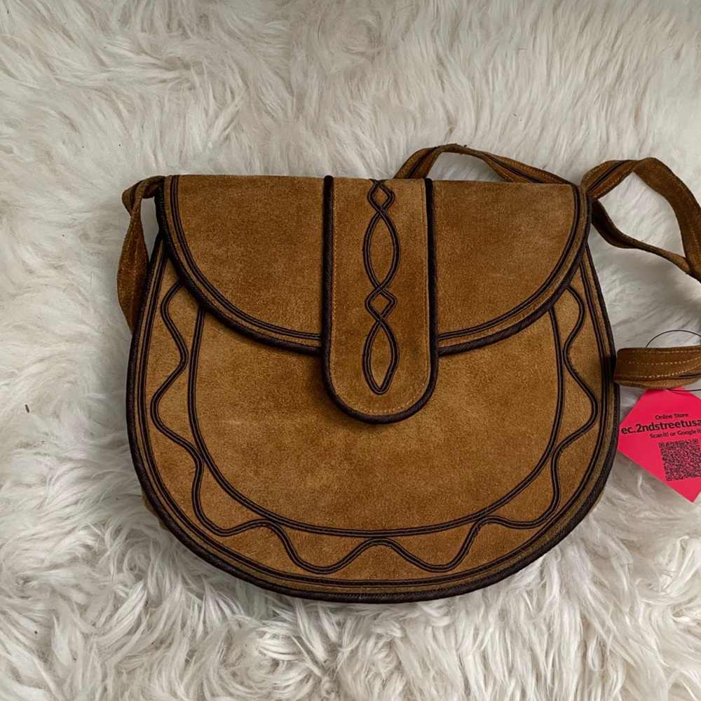 Vintage suede YSL crossbody